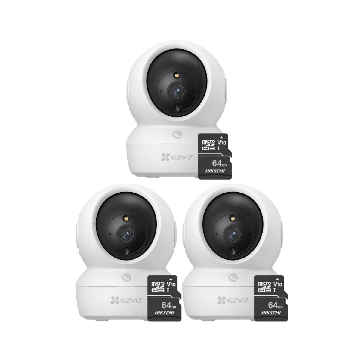 Kit de cámaras de seguridad Ezviz 3 cámaras, Full HD + Micro SD de 64GB, blanco - Imagen 5