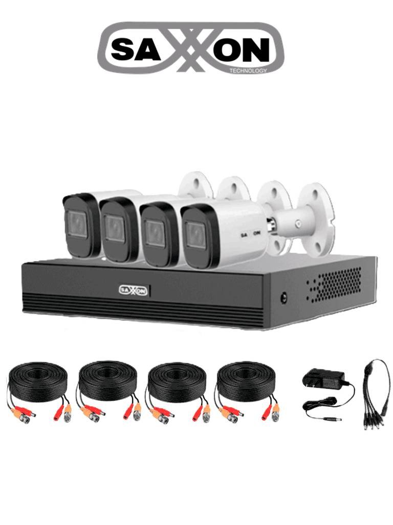 Kit de videovigilancia SAXXON KITXVR1E04-I4-B20M-