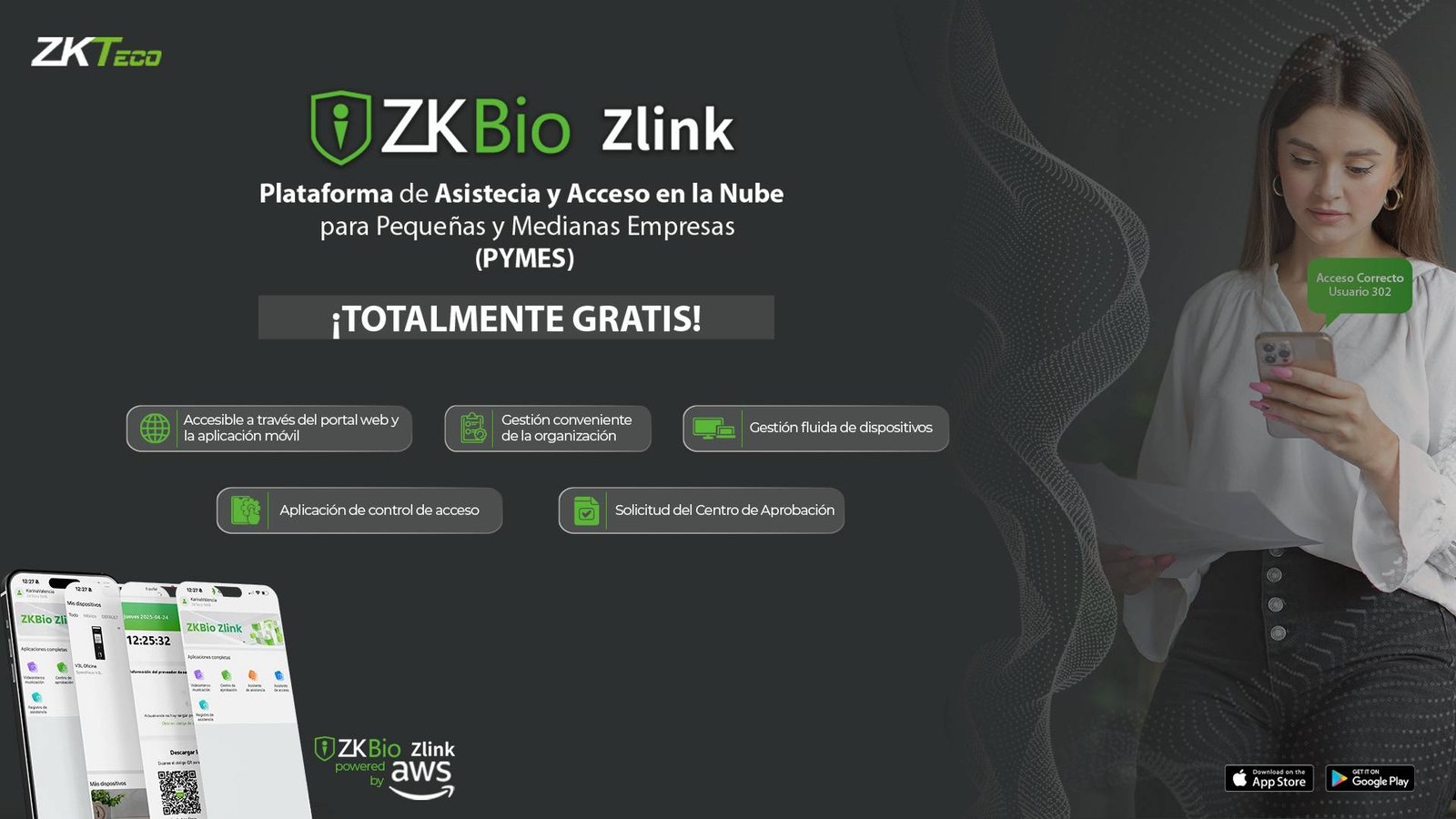 Control de acceso ZK TECO SenseFace2A